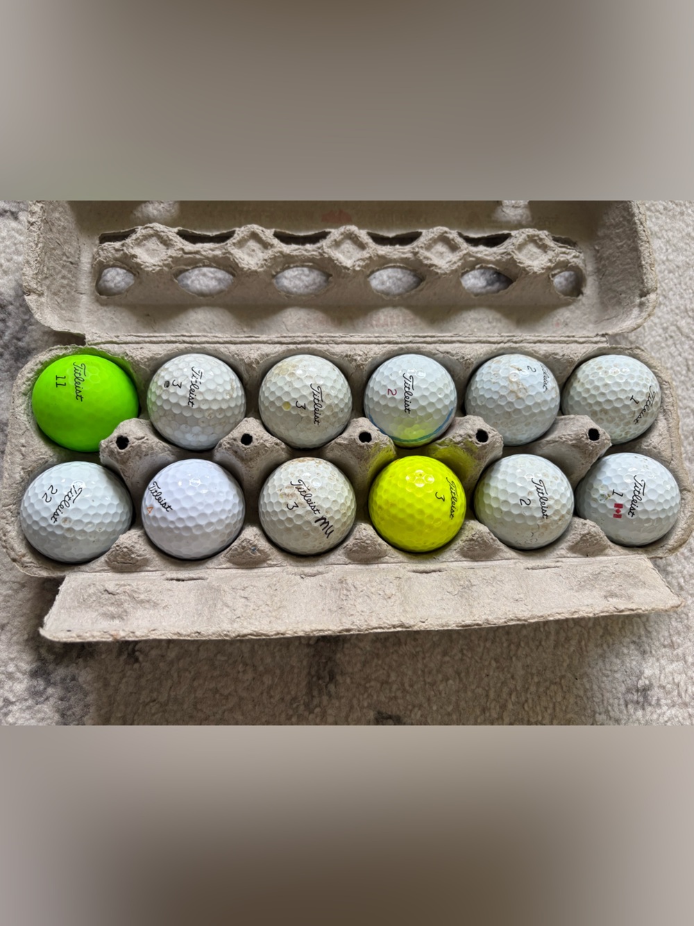 12 Titleist Golf Balls